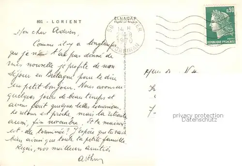 AK / Ansichtskarte Lorient_56_Morbihan Vue d ensemble 