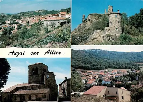 AK / Ansichtskarte Auzat_sur_Allier_63_Puy de Dome Lotissement La Matelle Chateau Cocu et tour Vue generale Eglise  
