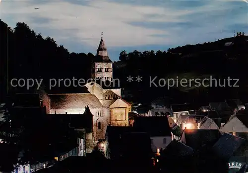 AK / Ansichtskarte Orcival_63_Puy de Dome Vue de la nuit Eglise romane 