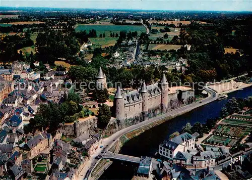 AK / Ansichtskarte Josselin Le Chateau et Vue generale aerienne Josselin