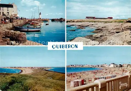 AK / Ansichtskarte Quiberon_56_Morbihan Port Haliguen Institut de Thalassotherapie Entre deux mers La Plage 
