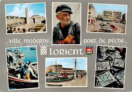 AK / Ansichtskarte Lorient_56_Morbihan Grand Port de Peche commercait avec lInde dou lui vient son nom Lorient 