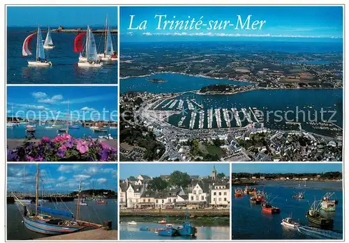 AK / Ansichtskarte La_Trinite sur Mer_56_Morbihan Vues generales du port Vue aerienne 
