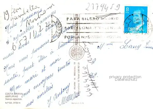 AK / Ansichtskarte Ampurias_Costa_Brava_ES Varios aspectos 