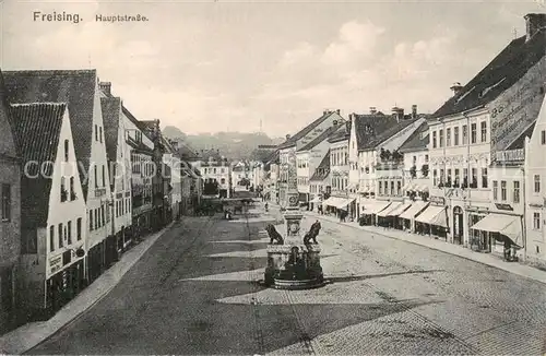 AK / Ansichtskarte Freising_Oberbayern Hauptstrasse Feldpost Freising Oberbayern