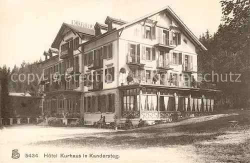 AK / Ansichtskarte Kandersteg_BE Hotel Kurhaus Aussenansicht Kandersteg_BE