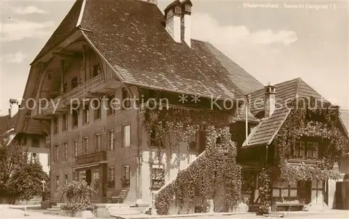 AK / Ansichtskarte Langnau__Emmental_BE Malerisches Haus Aussenansicht 