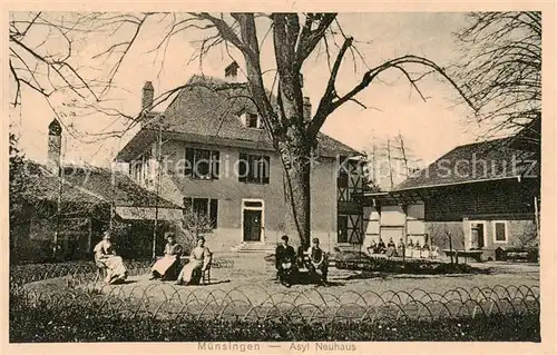 AK / Ansichtskarte Muensingen_Konolfingen_BE Ayl Neuhaus Garten 