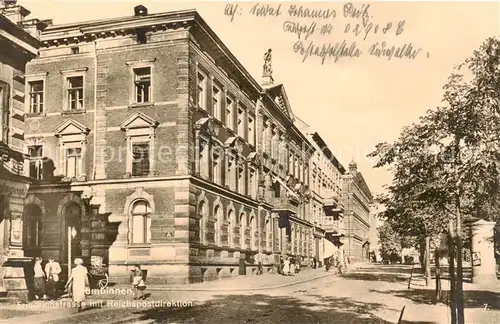 AK / Ansichtskarte Gumbinnen_Goesev_Gussew_Oblast_Kaliningrad_RU Friedrichstrasse m. Reichspostdirektion Feldpost 