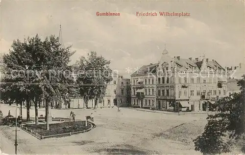 AK / Ansichtskarte Gumbinnen_Goesev_Gussew_Oblast_Kaliningrad_RU friedrich Wilhelmplatz Feldpost 