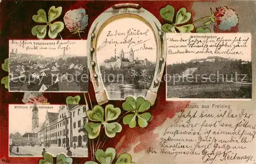 AK / Ansichtskarte Freising_Oberbayern Gomberg u. Seminare   Weihenstephan   Mittlere Hauptstrasse Freising Oberbayern