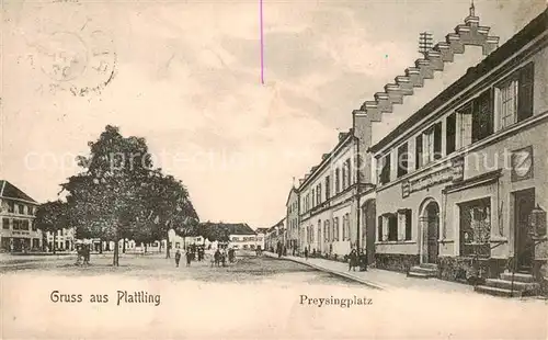 AK / Ansichtskarte Plattling_Isar_Bayern Preysingplatz Plattling_Isar_Bayern