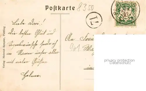 AK / Ansichtskarte Plattling_Isar_Bayern Preysingplatz Plattling_Isar_Bayern