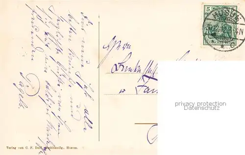 AK / Ansichtskarte Husum__Nordfriesland Hafenstrasse m. Segelbooten 