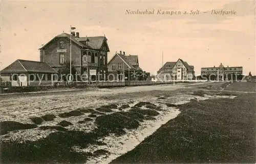 AK / Ansichtskarte Kampen__Sylt Dorfpartie 