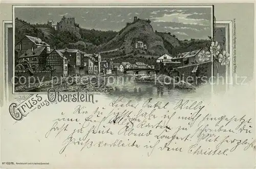 AK / Ansichtskarte Oberstein_Allgaeu Partie am Fluss Oberstein_Allgaeu