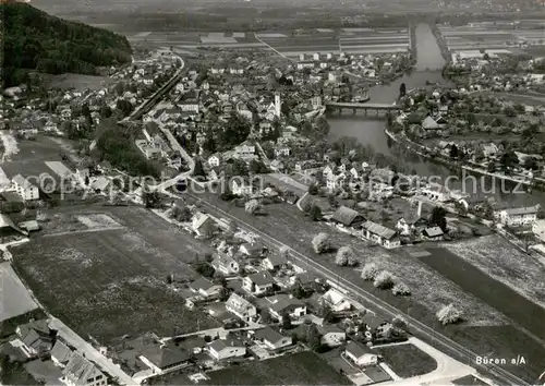 AK / Ansichtskarte Bueren_Aare Fliegeraufnahme Bueren_Aare