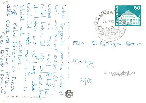 AK / Ansichtskarte Bueren_Aare Fliegeraufnahme Bueren_Aare