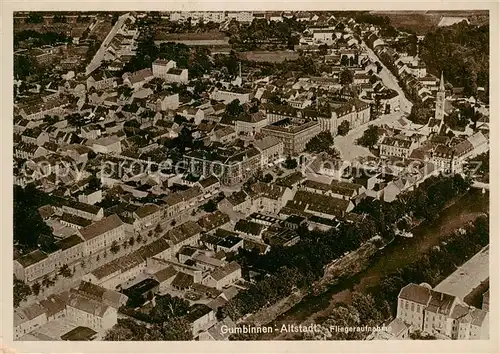 AK / Ansichtskarte Gumbinnen_Goesev_Gussew_Oblast_Kaliningrad_RU Fliegeraufnahme   Altstadt 