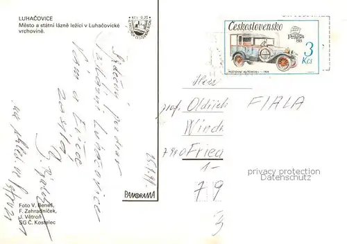 AK / Ansichtskarte Luhacovice_CZ Kurhotels Springbrunnen 