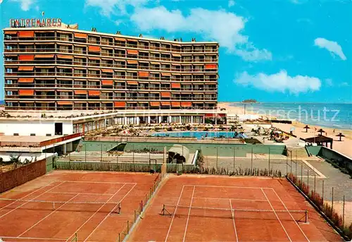 AK / Ansichtskarte La_Manga_del_Mar_Menor_ES Playa Hotel Entremares Piscina Tennis 