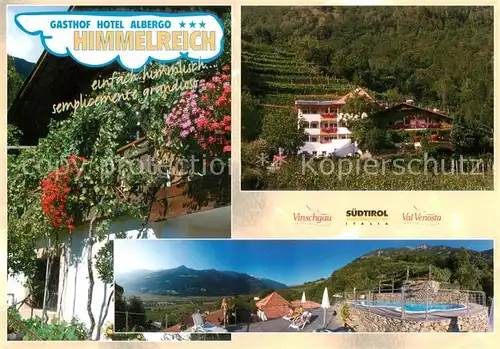 AK / Ansichtskarte Tschars_Trentino_IT Gasthof Hotel Albergo Himmelreich 