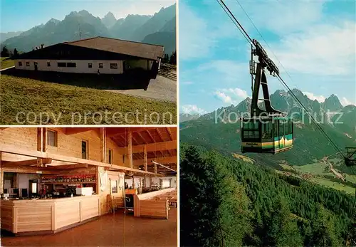 AK / Ansichtskarte Sexten_Sesto_Suedtirol_IT Rifugio Restaurant Monte Elmo Seilbahn Dolomiten 