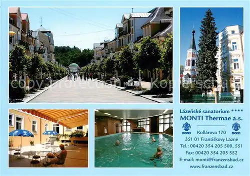 AK / Ansichtskarte Frantiskovy_Lazne Lazenske Sanatorium Monti Thermae Hallenbad Frantiskovy_Lazne