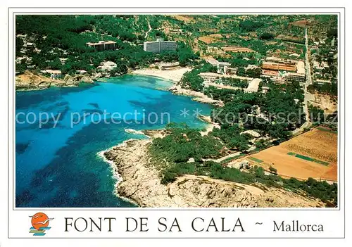 AK / Ansichtskarte Font_de_Sa_Cala_Cala_Ratjada_Mallorca_ES Fliegeraufnahme 