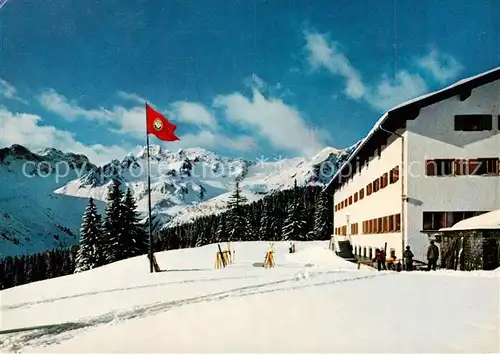 AK / Ansichtskarte Oberstdorf Naturfreundehaus Ferienheim Kanzelwandhaus Oberstdorf