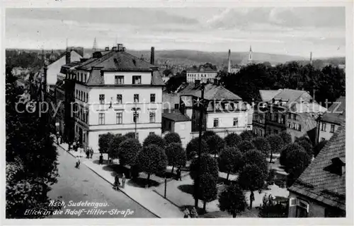 AK / Ansichtskarte Asch_As_Sudetengau_CZ A. H. Strasse   Feldpost 