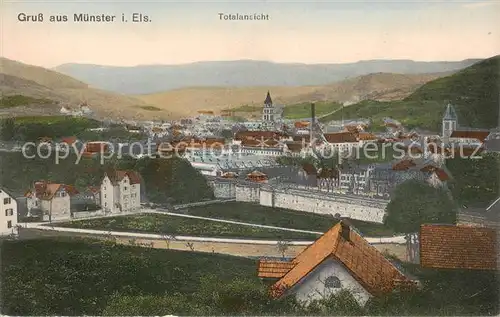 AK / Ansichtskarte Muenster__Elsass_Munster_68_Alsace Totalansicht 