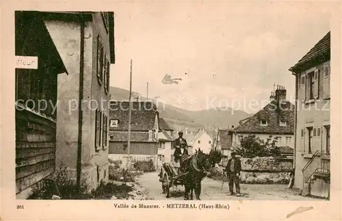 AK / Ansichtskarte Metzeral_Metseral_68_Alsace Partie m. Einspanner 