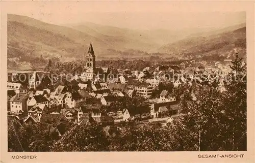 AK / Ansichtskarte Muenster__Elsass_Munster_68_Alsace Gesamtansicht 