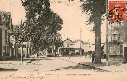 AK / Ansichtskarte Villemomble_93_Seine Saint Denis Carrefour Espinasse   Kutsche 