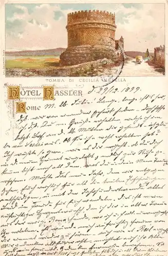 AK / Ansichtskarte Rome_Italy Tomba di Cecilia Metella Rome_Italy