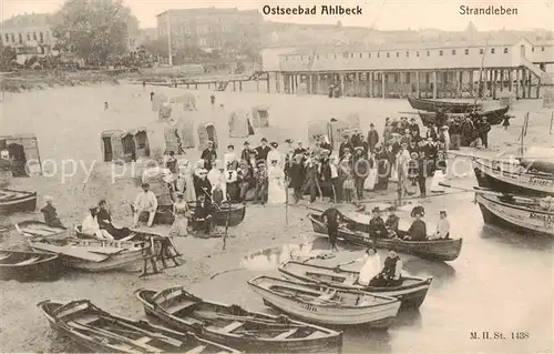 AK / Ansichtskarte Ahlbeck_Ostseebad Strandleben Ahlbeck_Ostseebad