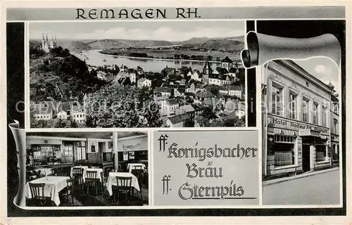 AK / Ansichtskarte Remagen Restaurant Hotel Rheingold   Feldpost Remagen