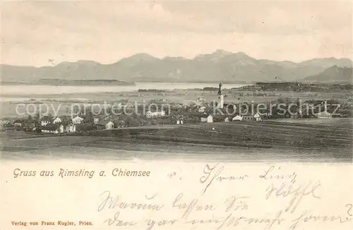 AK / Ansichtskarte Rimsting Gesamtansicht m. Panorama Rimsting