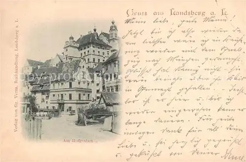 AK / Ansichtskarte Landsberg_Lech Am Hofgraben Landsberg_Lech