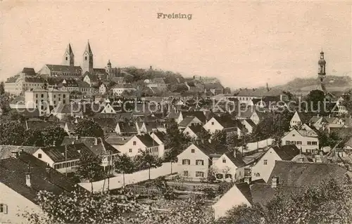 AK / Ansichtskarte Freising_Oberbayern Panorama Freising Oberbayern