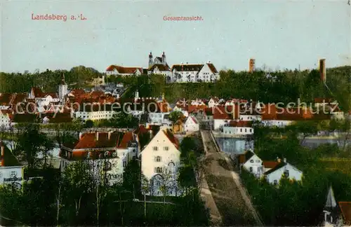 AK / Ansichtskarte Landsberg_Lech Gesamtansicht   Feldpost Landsberg_Lech