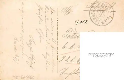 AK / Ansichtskarte Landsberg_Lech Gesamtansicht   Feldpost Landsberg_Lech