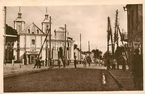 AK / Ansichtskarte Wladimir Wolynsk_Wolodymyr Wolynskyj_UA Strasse nach Kowel m. Gespann Feldpostkarte 