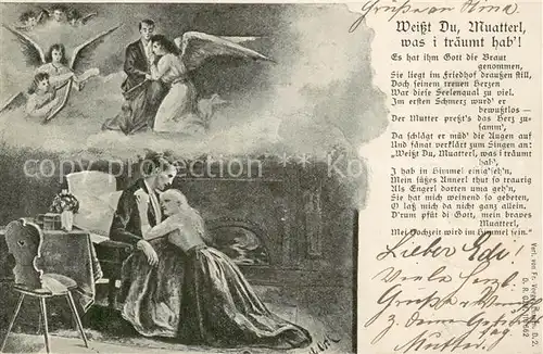 AK / Ansichtskarte Engel Engel traum 