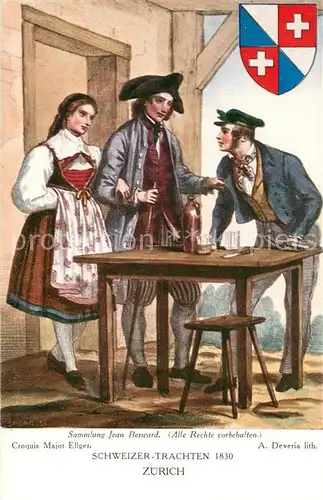AK / Ansichtskarte Trachten_Schweiz Zuerich 