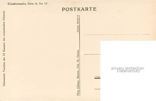 AK / Ansichtskarte Trachten_Schweiz Zuerich 