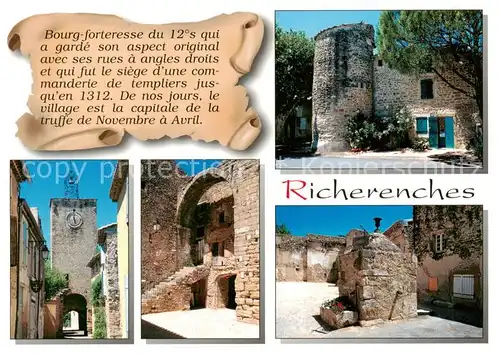 AK / Ansichtskarte Richerenches_84_Vaucluse Enclave des Papes village fortifie 