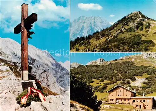 AK / Ansichtskarte Stahlhaus_1731m_Torrenerjoch_AT Alpenvereinshuette Berchtesgadener Alpen Kreuz 