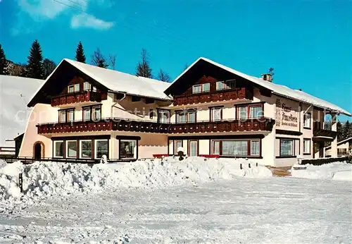 AK / Ansichtskarte Unterjoch Gaestehaus Pension Haus Anneliese im Winter Unterjoch